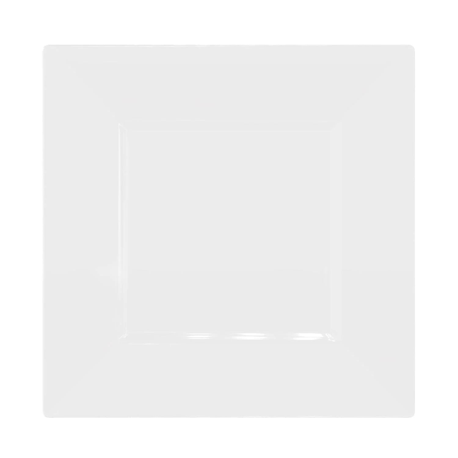 6.5 In. Clear Square Plates | 10 Count