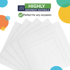 White Beverage Napkins - 4.75 In. X 4.75 In. | 1800 Count