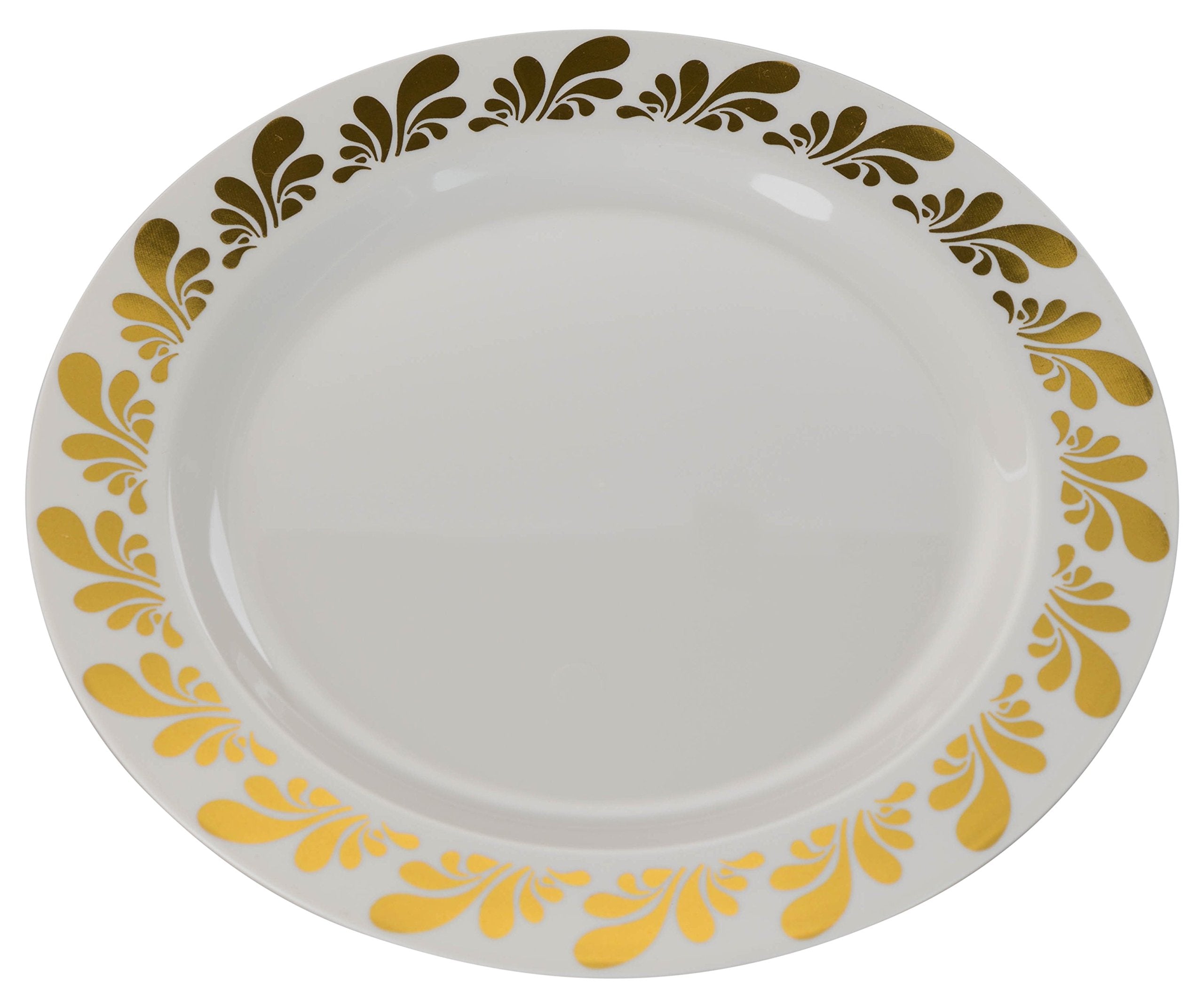 10.25 In. Gold Splash Design Plates | 10 Count