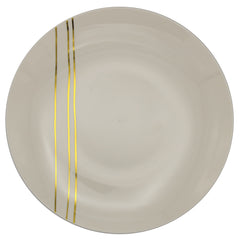 8 In. Motif Design Plastic Plates | 10 Count