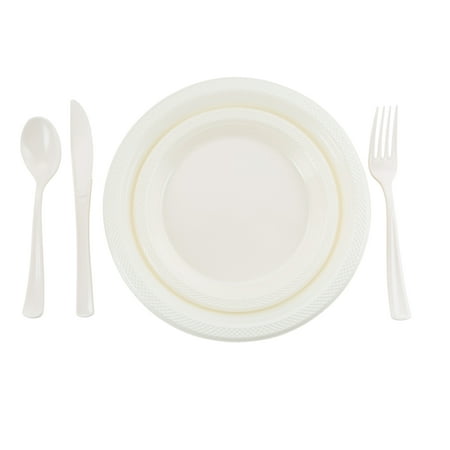 Ivory Cutlery Combo Pack | 24 Count