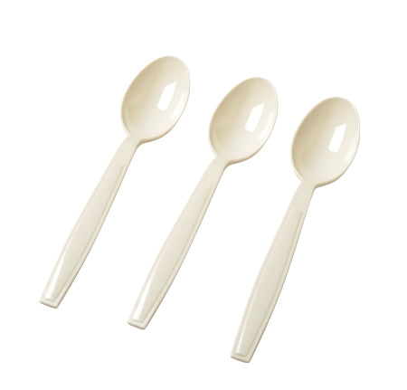 Heavy Duty Bone Plastic Tea Spoons | 50 Count