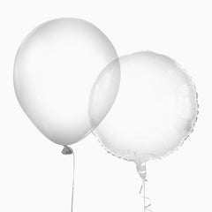 Clear, Modern & Minimal Balloon Decor