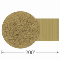 Gold Crepe Paper Streamer, 200-ft Roll