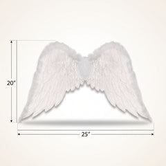 Guardian Angel Marabou Feather Wings Costume Accessory