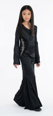 Enchanting Wednesday Addams Costume for Girls - Child M (8-10)