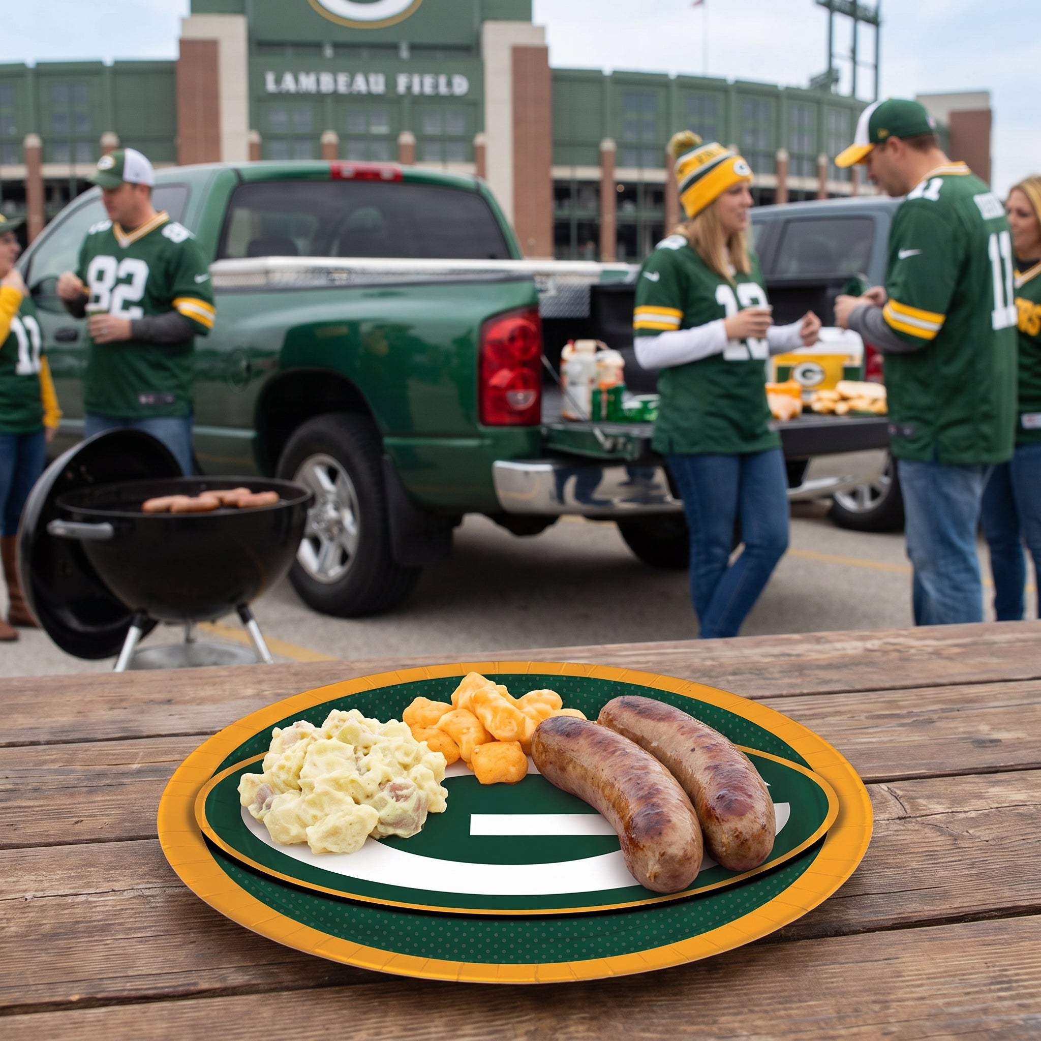 Green Bay Packers 9" Round Paper Plates