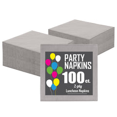 Silver Luncheon Napkins | 100 Count