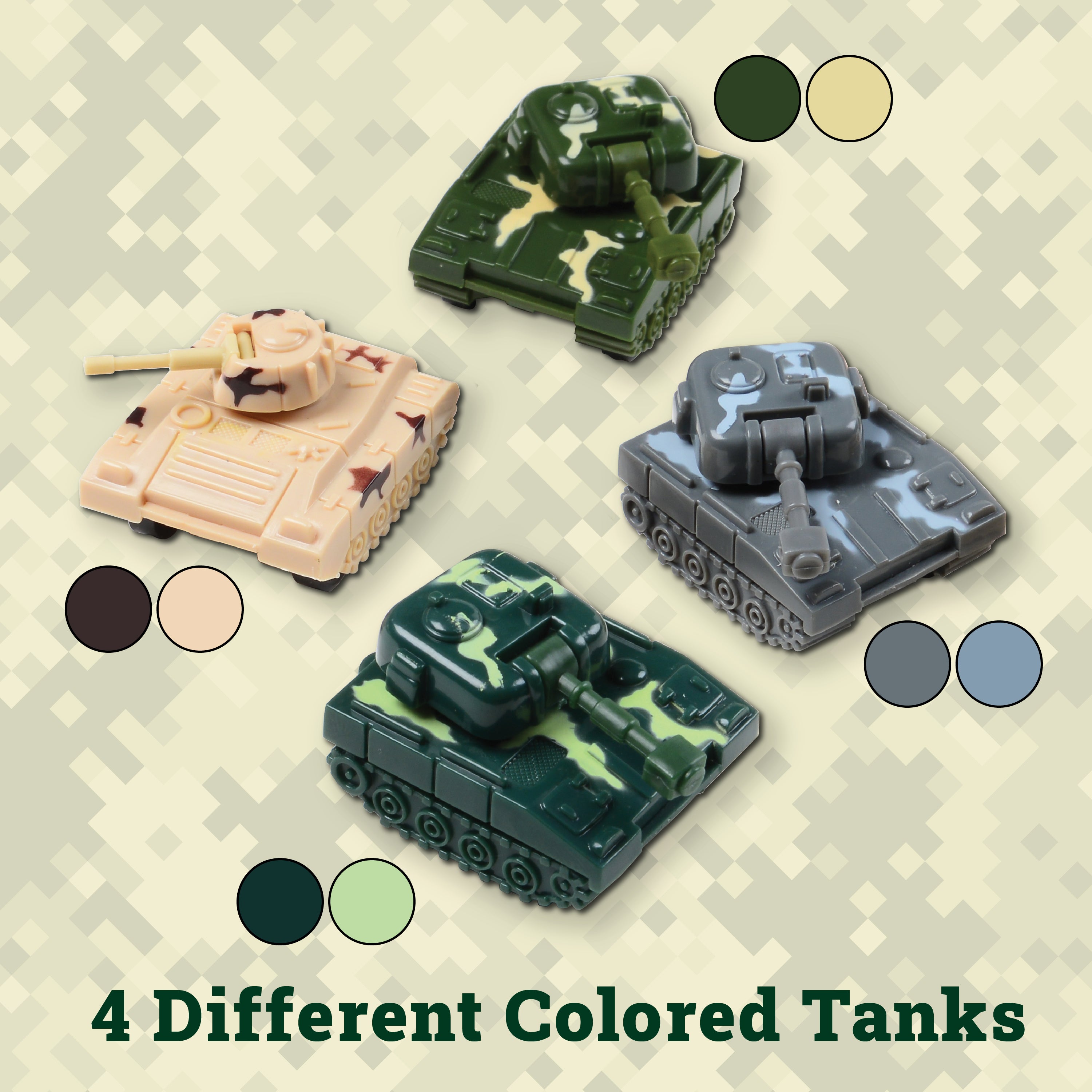Pull Back Tanks - 12 Count