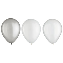 Platinum Assorted 5-Inch Latex Balloons - 25 Pack