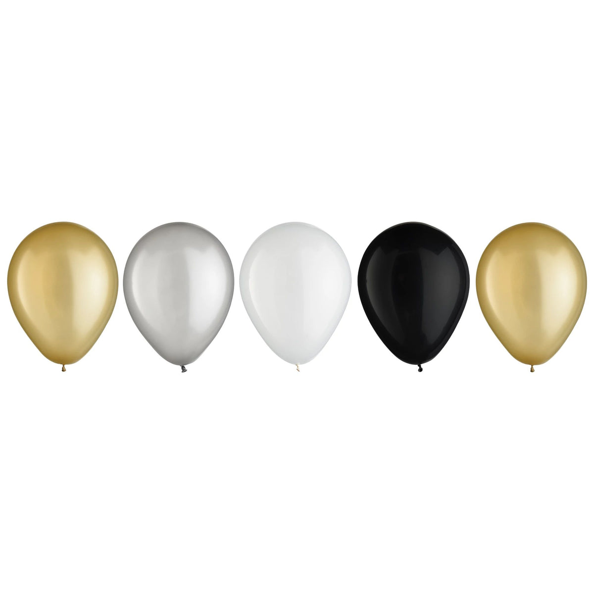 Luxe Mixed Color Latex Balloons, 11-Inch, 15-Pack