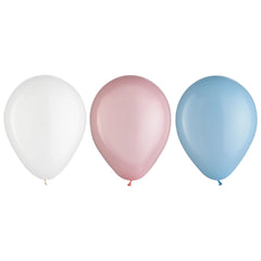 Gender Reveal Latex Balloons - 11-Inch Mix, 15-Pack