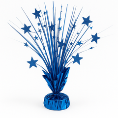Royal Blue Starburst Foil Spray Centerpiece - 12"