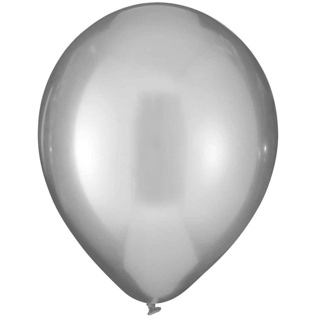 Luxaire Premium Platinum Silver Metallic Latex Balloons - 12" | 25 Count