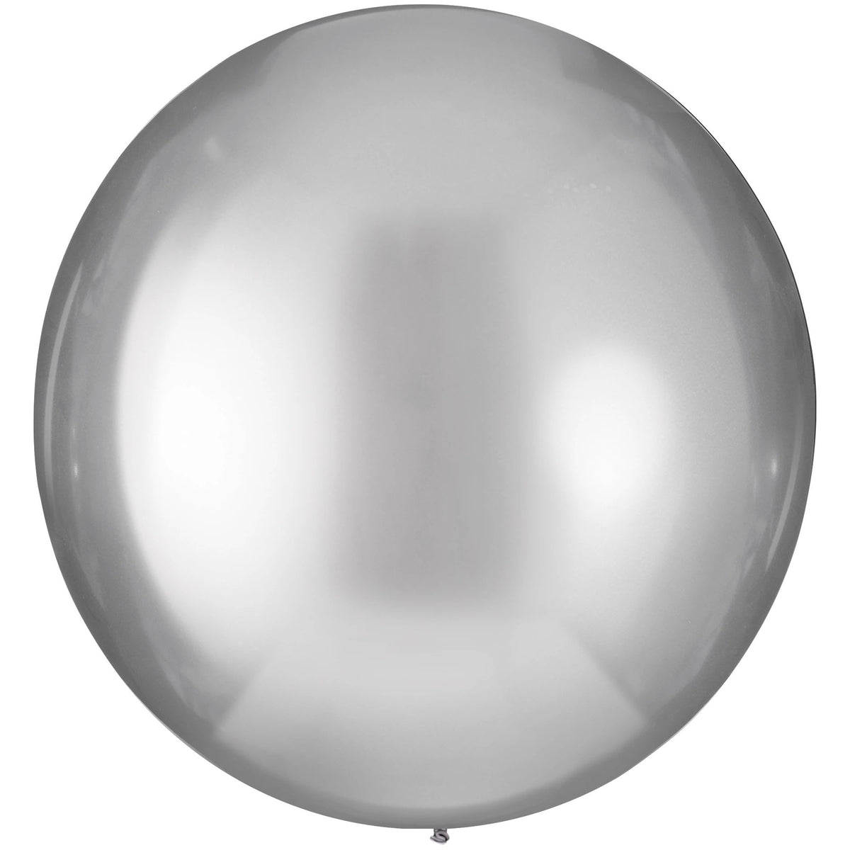 Luxaire Premium Platinum Silver Metallic Latex Balloons - 24" | 4 Count