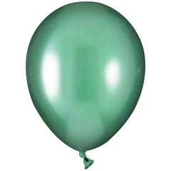 Luxaire Premium Leaf Green Metallic Latex Balloons - 5" | 50 Count