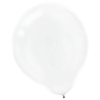 Pearl White Latex Balloons - 12 In. | 15 Count