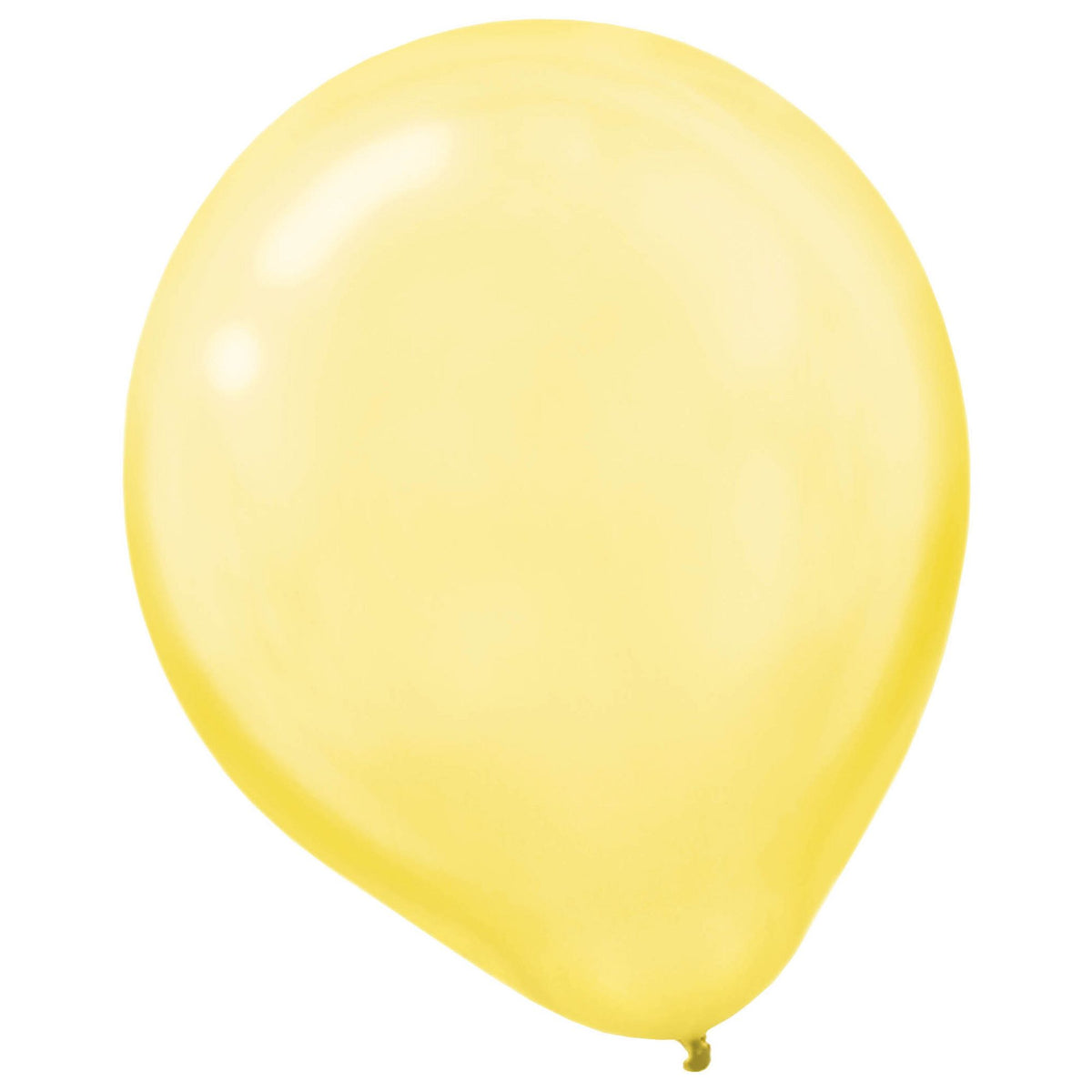 Pearl Yellow Latex Balloons - 12 In. | 15 Count