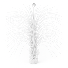 Giant White Metallic Spray Centerpiece
