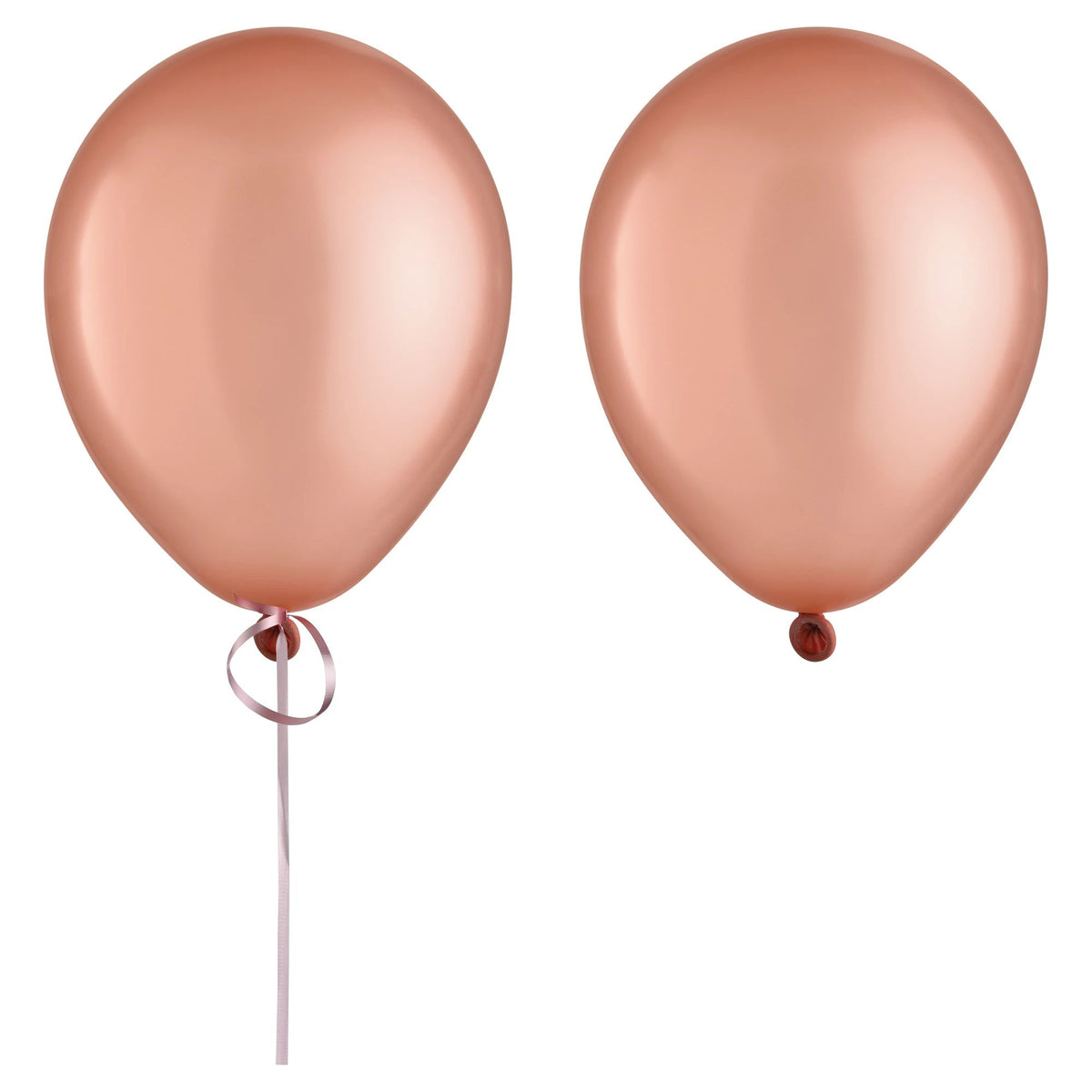 Rose Gold Pearl Latex Balloons, 9-Inch, 20-Pack