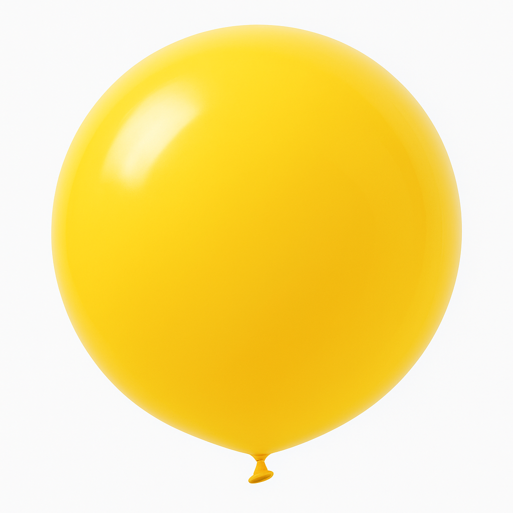 Sunshine Yellow Latex Balloons, 24-Inch, 4-Pack