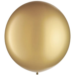 Gold Pearl Latex Balloons, 24-Inch, 4-Pack for Celebrations