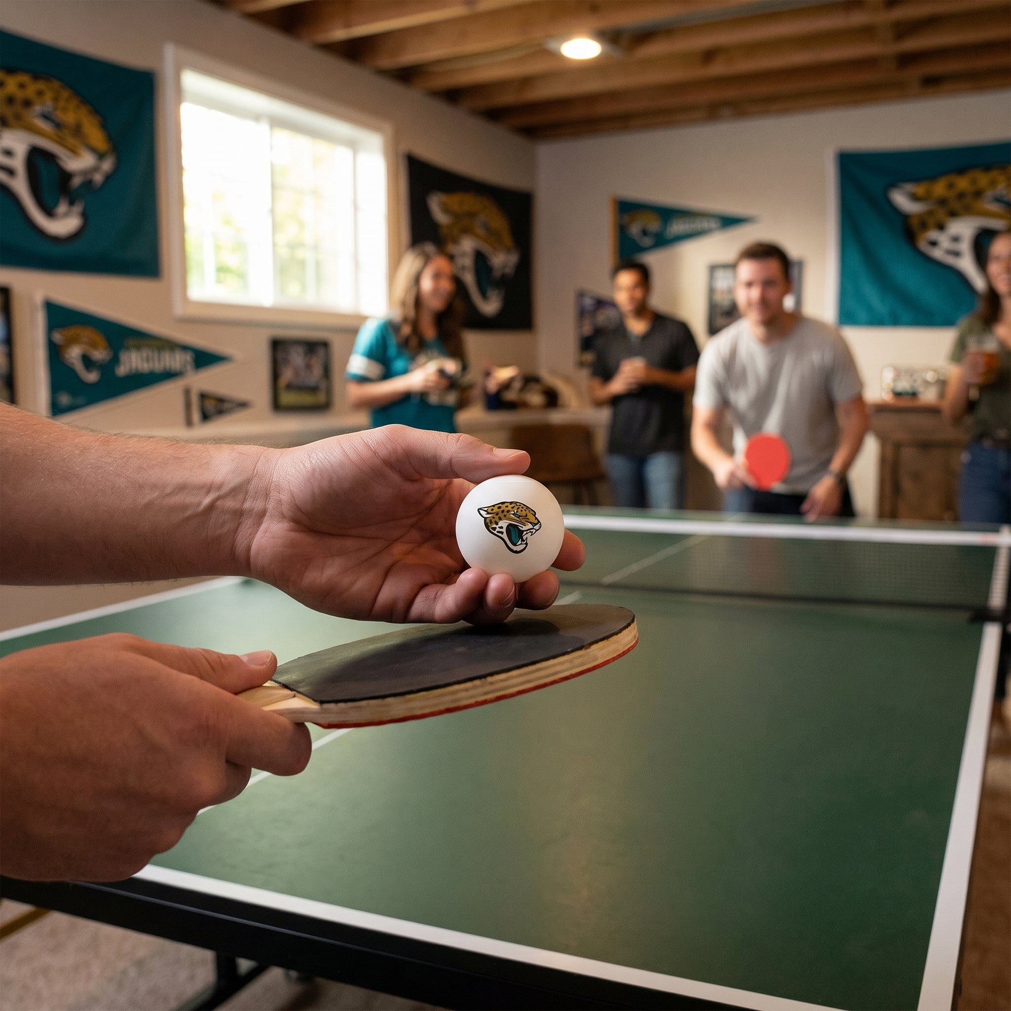 Jacksonville Jaguars Ping Pong Ball Set - 6 Pack