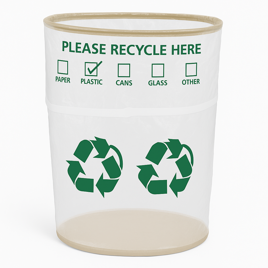 Pop-Up Recycling Bin - 13 Gallon, Easy Storage and Disposal