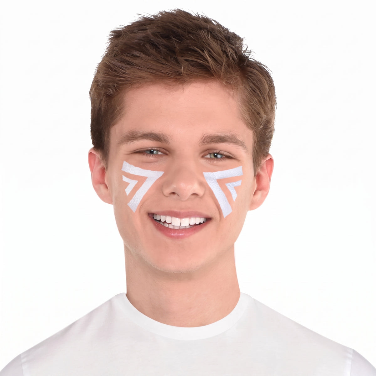 White Face Paint Makeup for Team Spirit
