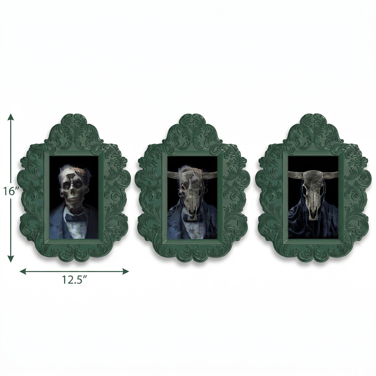 Dark Academia Skull Lenticular Wall Decor Set