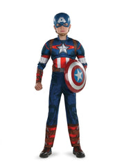 Captain America Boys Costume - Marvel Halloween Outfit - Toddler (3-4)