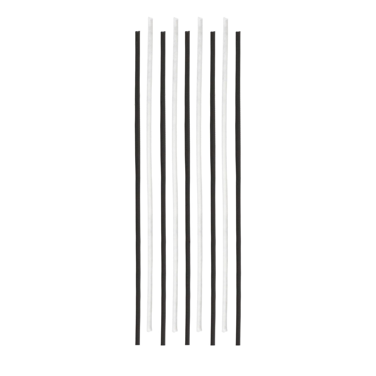 Black & White Sparkling Thin Birthday Candles | 18 Count