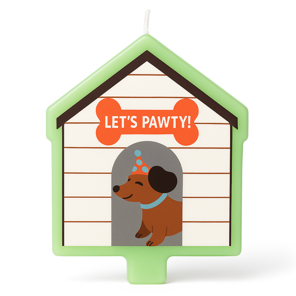 Let's Pawty Birthday Candle for Kids