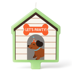 Let's Pawty Birthday Candle for Kids