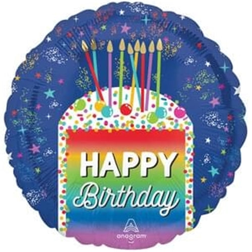 Rainbow Slice Happy Birthday Foil Balloon | 18"
