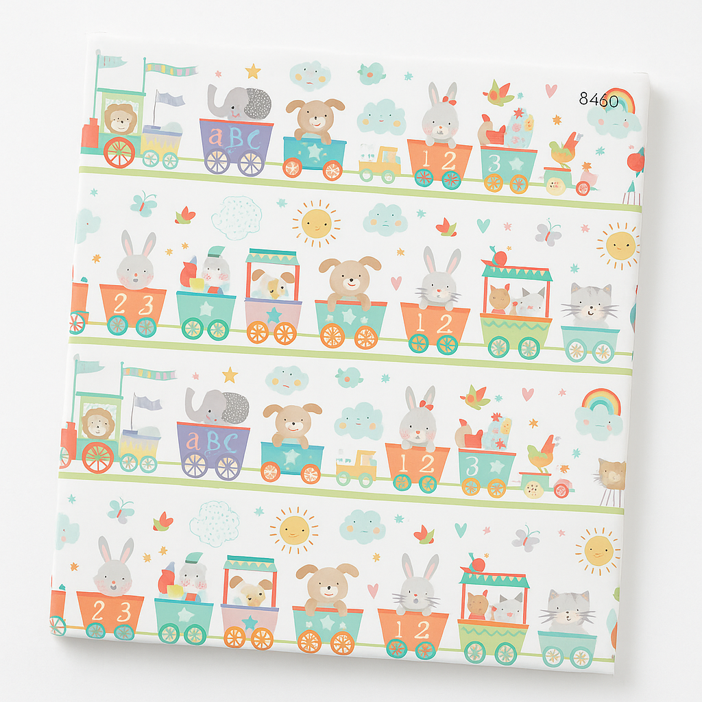 Baby Train Adventure Gift Wrap