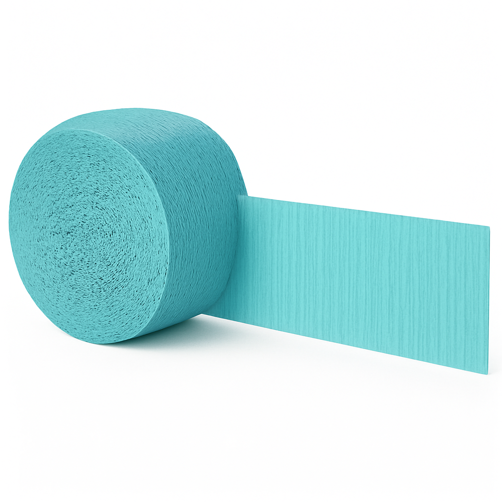 Robin's Egg Blue Crepe Streamer - 81 ft.