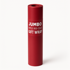 Jumbo Apple Red Solid Gift Wrap