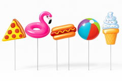 Summer Pool Party Corrugated Yard and Table Sign Set