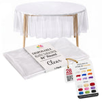Round Clear Plastic Table Cover | 84 in.
