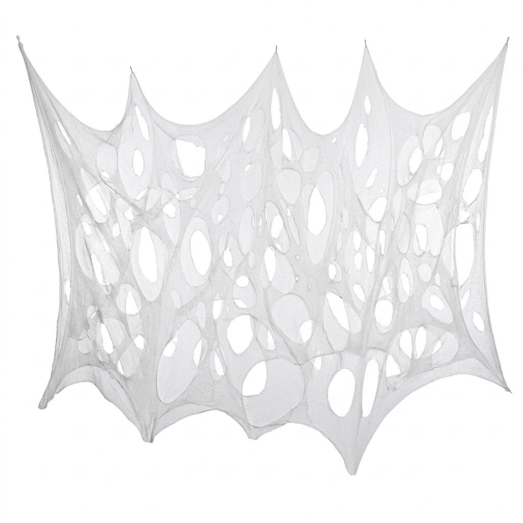 Spooky Fabric Webbing Garland for Halloween Decor
