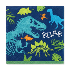 Dino-Mite Birthday Beverage Napkins - 5 In. X 5 In.