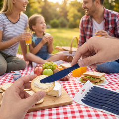 True Navy Economy Plastic Knives - Pack of 20 - 7.5 in.