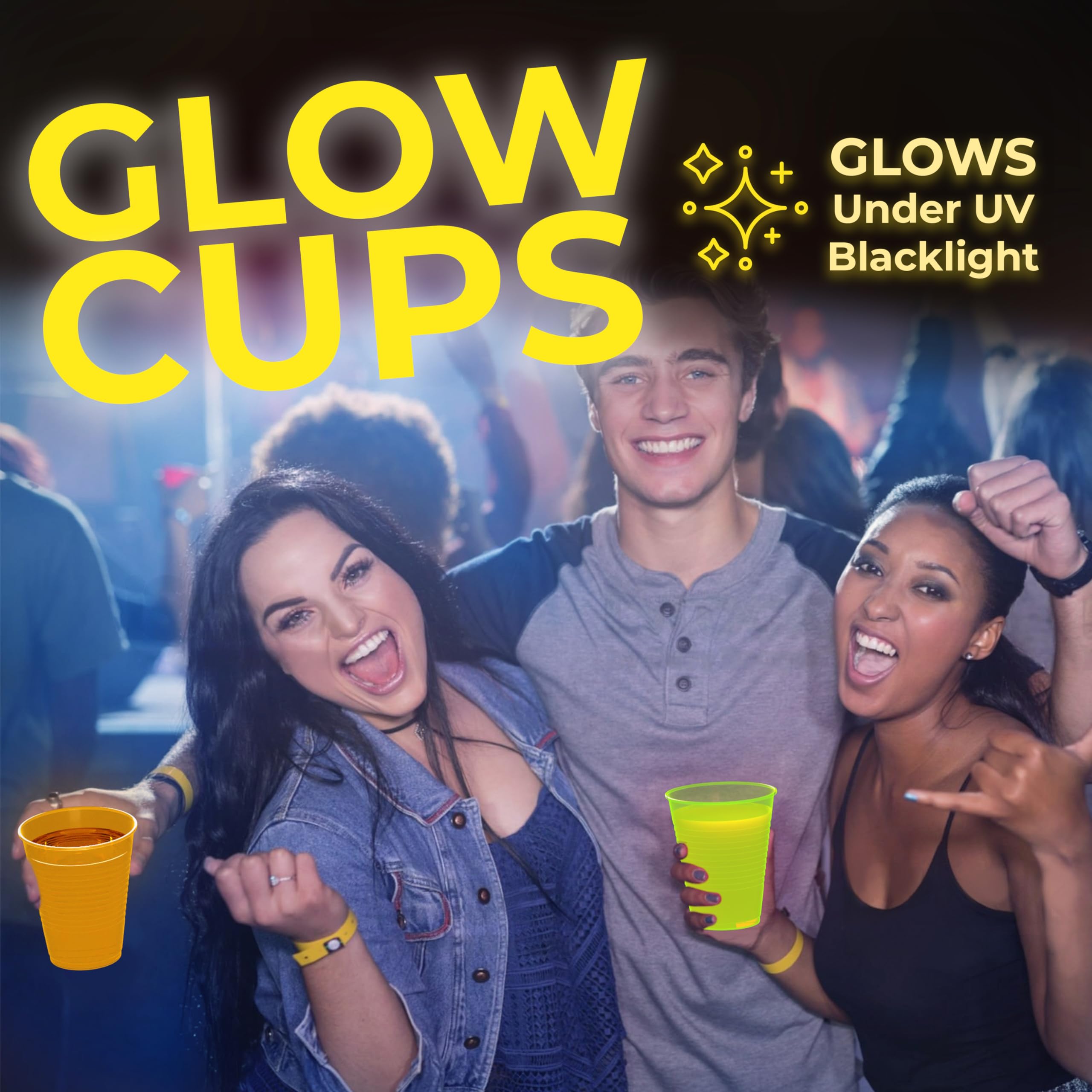 2 Oz. Neon Assorted Color Plastic Cups | Case of 1440