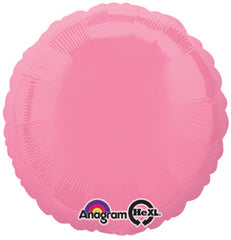 Bright Bubble Gum Pink Circle Foil Balloon | 18"