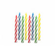 Vibrant Spiral Birthday Candles - Multicolor Set