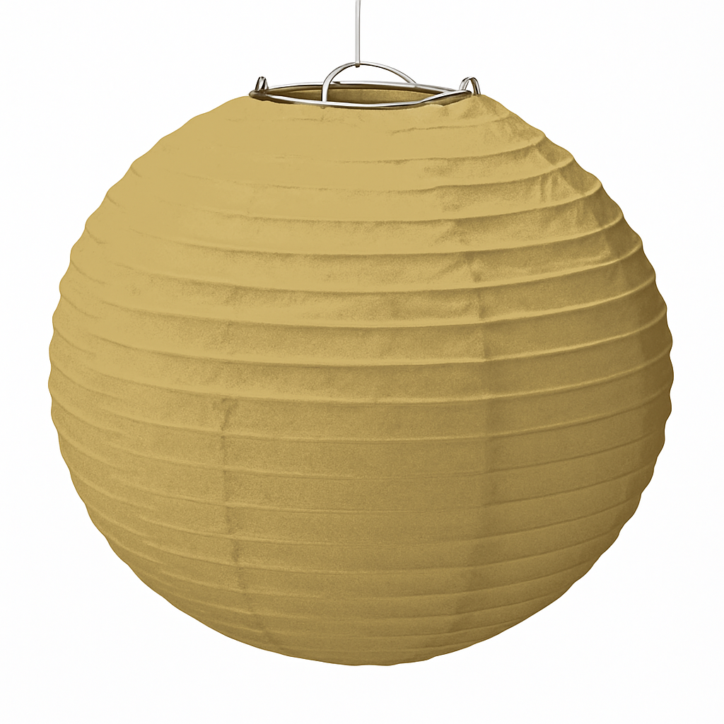 Elegant Gold Paper Lantern