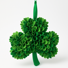 St. Patrick's Day Shamrock Floral Foam Wall Hanging