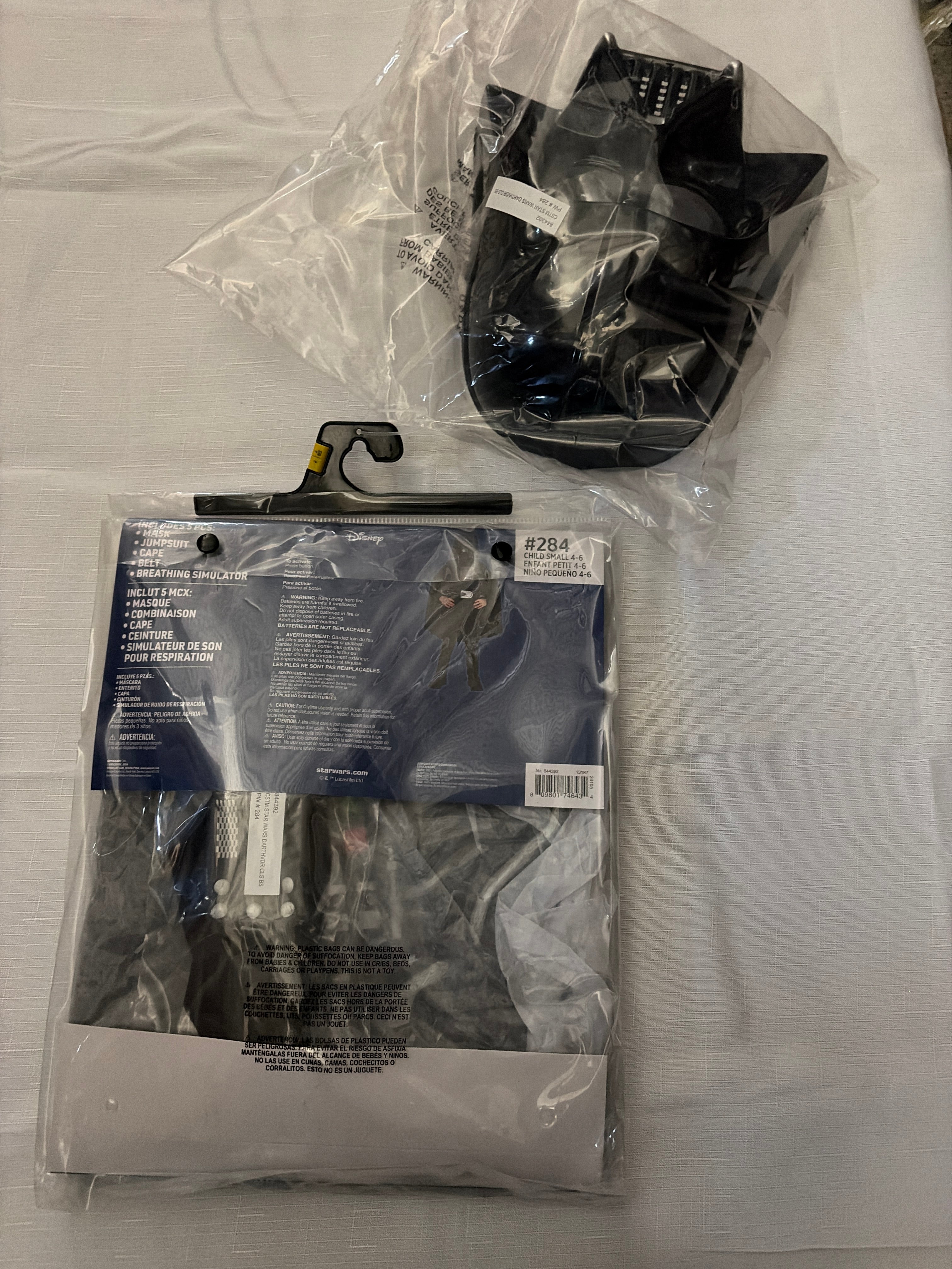 Kids' Star Wars Darth Vader Costume with Mask & Breathing Simulator - Child S (4-6)