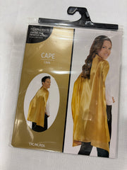 Gold Superhero Cape Costume Accessory - One Size
